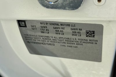 2012 Chevrolet Corvette Grand Sport Coupe Grand Sport 3LT