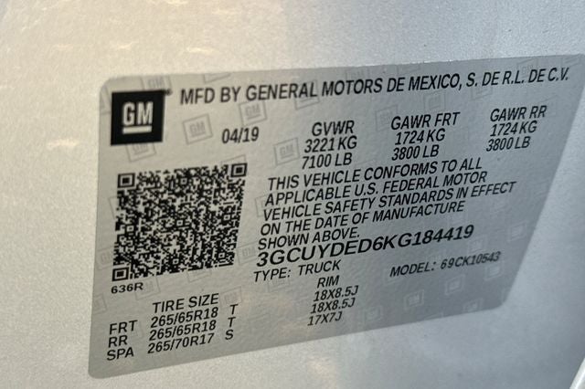 2019 Chevrolet Silverado 1500 LT Z71 OFF ROAD