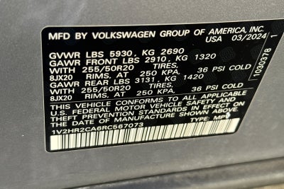 2024 Volkswagen Atlas 2.0T SE w/Technology SE TECHNOLOGY