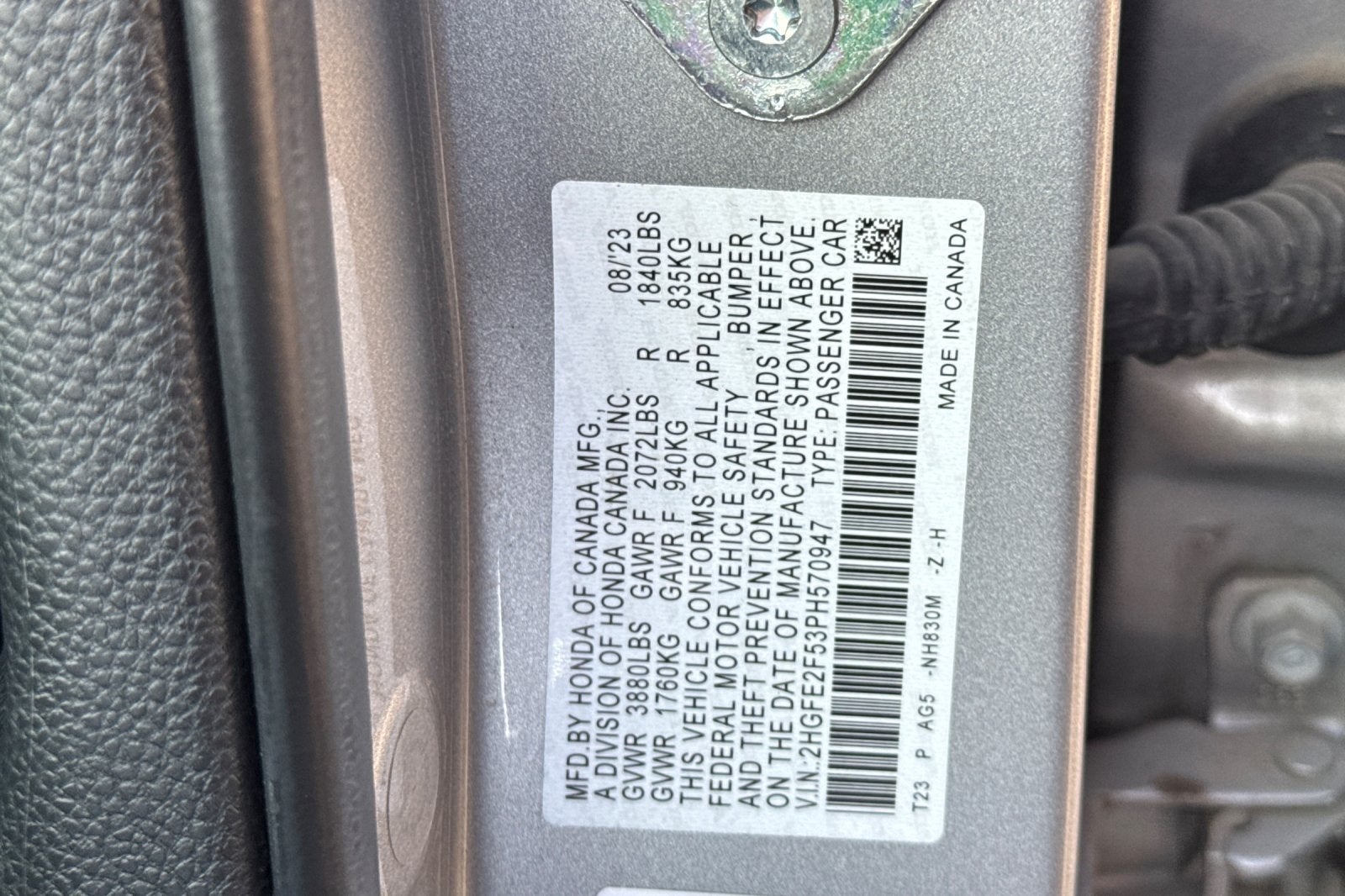 2023 Honda Civic Sport