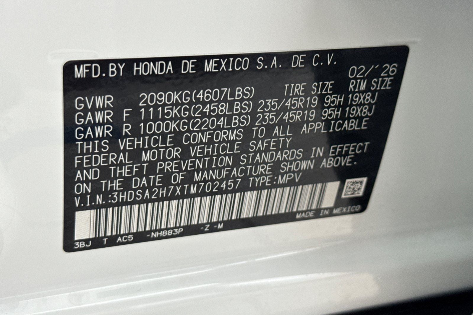 2026 Acura ADX A-Spec with Advance