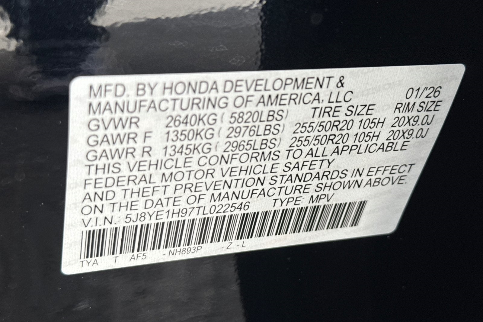 2026 Acura MDX A-Spec with Advance Package