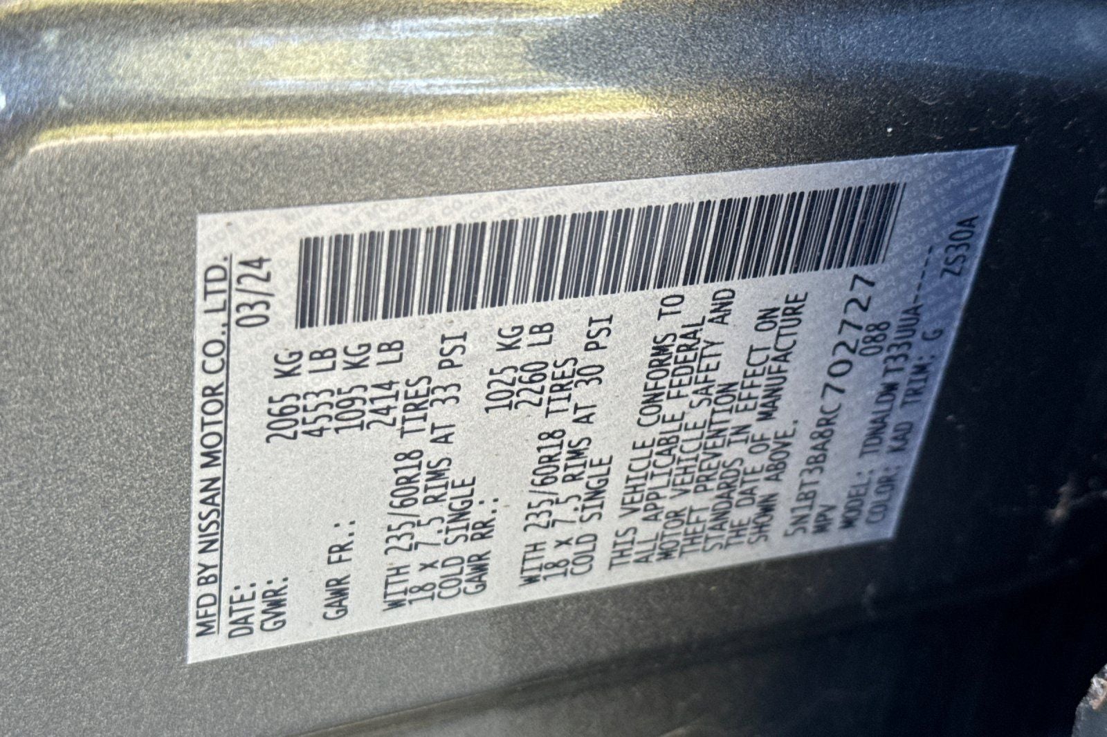 2024 Nissan Rogue SV