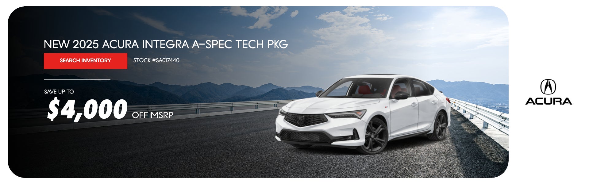 NEW 2025 INTEGRA A SPEC TECH PKG